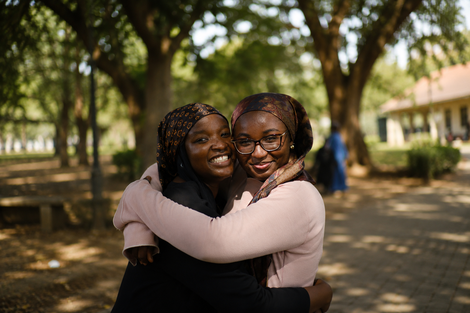 A Nobles field officer supporting a member in Awka